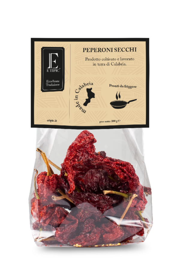 Peperoni cruschi in confezione da 100 g